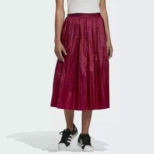 Adidas Originals Power Berry Pleated Midi Skirt